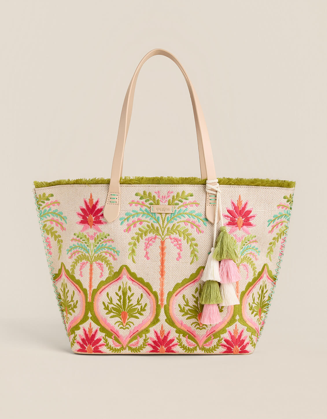 c6017173-91f6-4751-b191-60487cb8bafc Fiesta Tote Castillo Floral Palms - Image 1